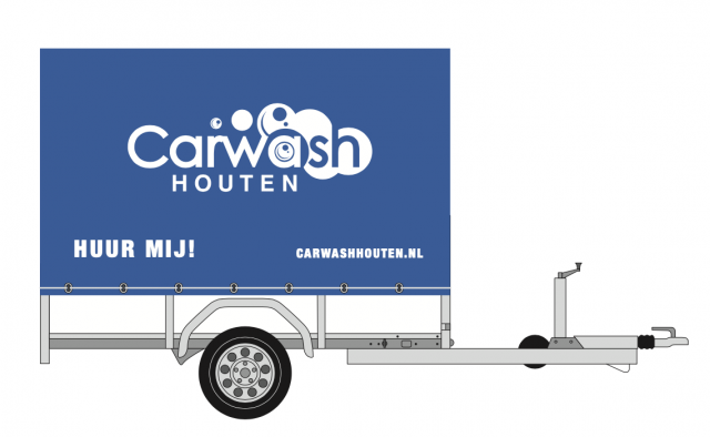 Aanhangwagen verhuur Carwash Houten