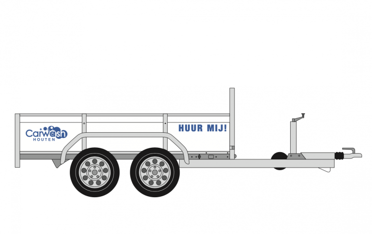 Aanhangwagen verhuur Carwash Houten